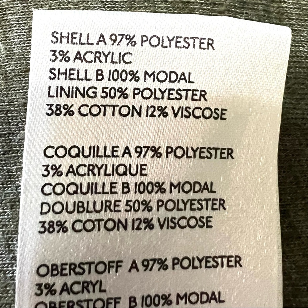 Free People Rivington Sherpa Olive Oversized Relaxed Zipper Jacket Womens Large - Picture 10 of 11